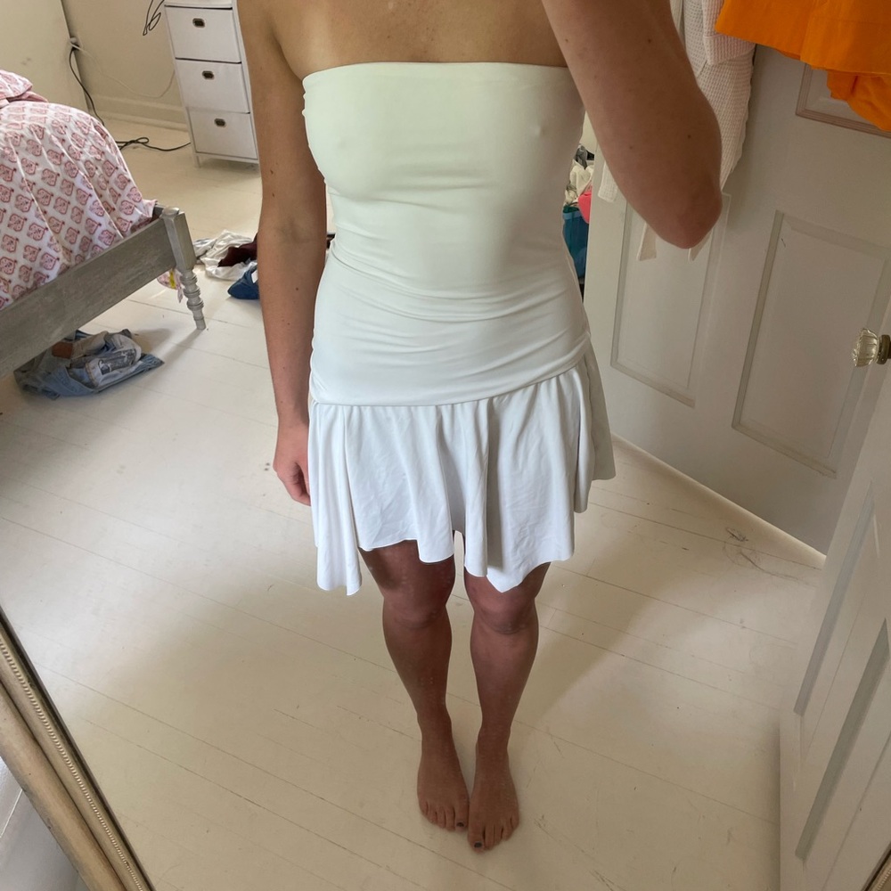 white cover up/ dress